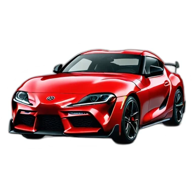 Toyota Supra gr rouge sticker