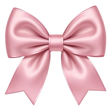 Light pink bow emoji sticker