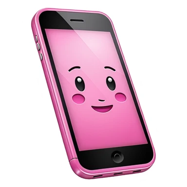 Pink Cell phone sticker