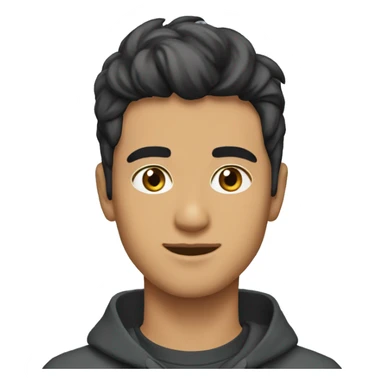 Joven moreno cabello corto sticker