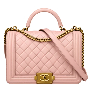 chanel le boy light pink gold hardware sticker