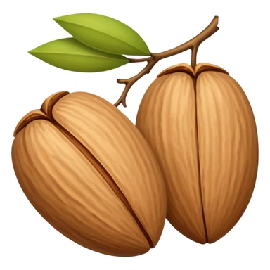 One almond nut sticker