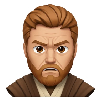 Obi wan Kenovi Enojado sticker