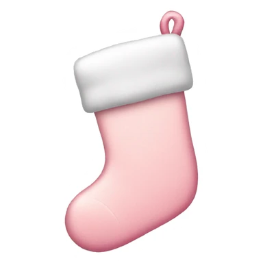  light pink Christmas stocking sticker