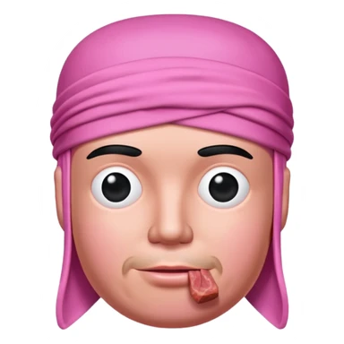 jeff koons style spam meat durag sculpture  sticker