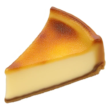 Creme brulee cheesecake slice sticker