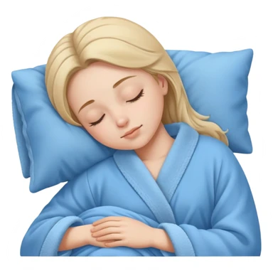 Niña durmiendo con bata  sticker