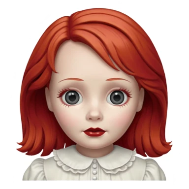 Annabelle doll (red hair) from The Conjuring movie sticker