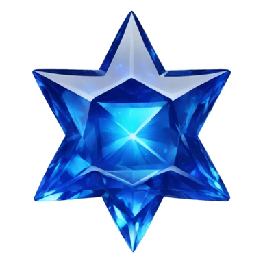 sapphire star of David sticker