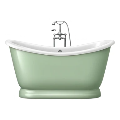 Sage green bath tub sticker