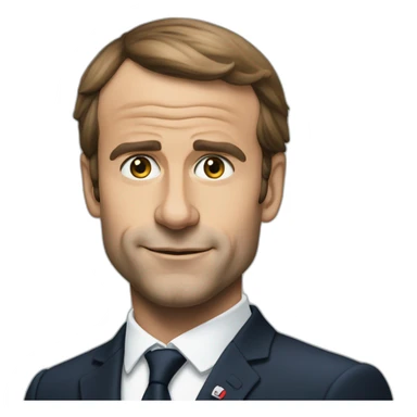 macron qui fait pipi sticker