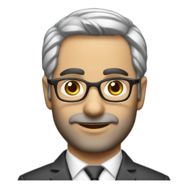 40yo male Iranian lawyer without tie sticker