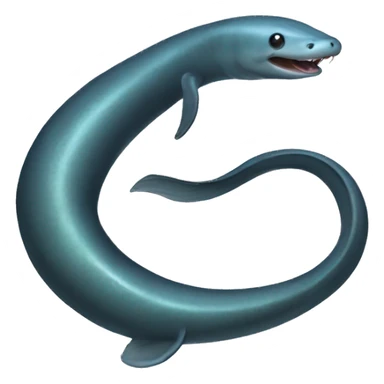 Realistic electric eel sticker