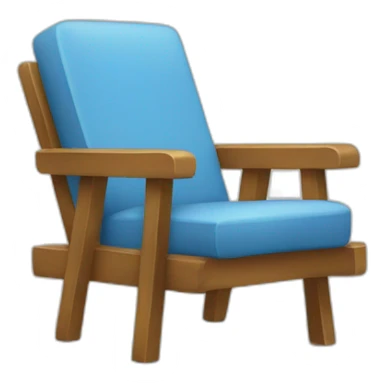 Un chat sur une chaise sticker