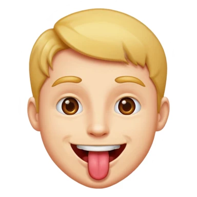 Man teasing toungue out  sticker