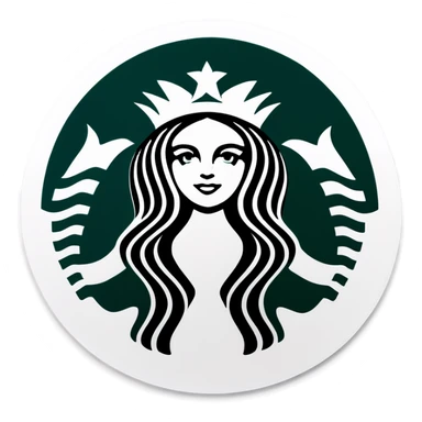 Starbucks cup sticker