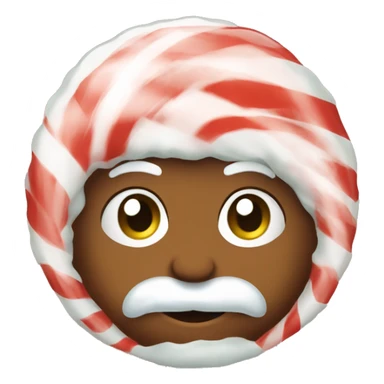 Peppermint round peppermint sticker