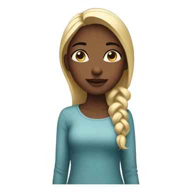 Girl with iPhone  sticker