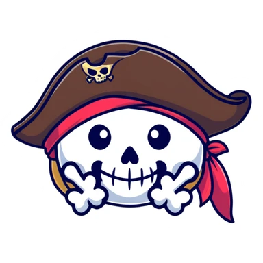 pirate hat sticker
