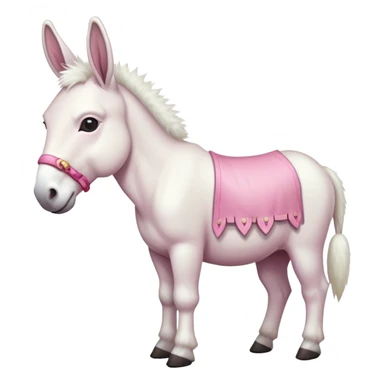 An albino donkey sticker