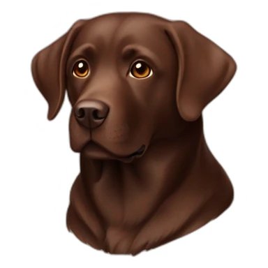 Chocolate labrador autumm sticker