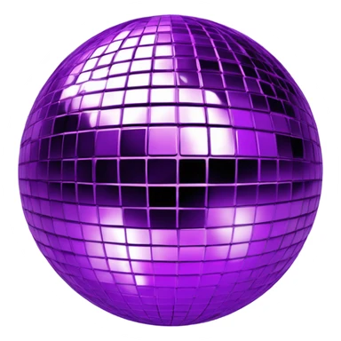 purple disco ball sticker
