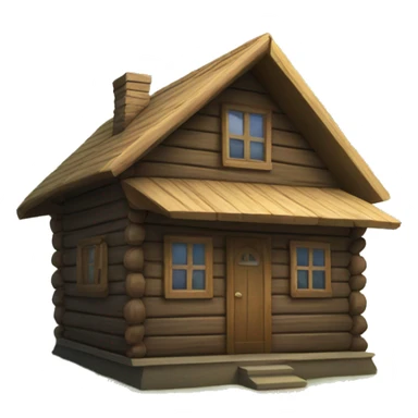 wooden House in the forest  sticker