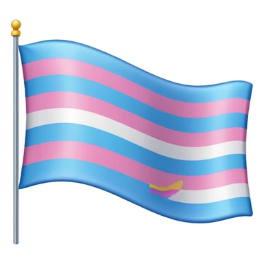 Trans flag sticker