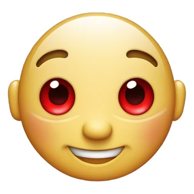 Smile with red water from the eyes sticker