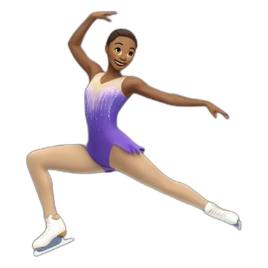 Figure skater during the jump sticker