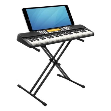 Electric keyboard stand sticker