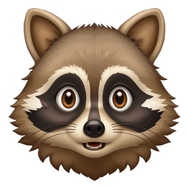 Startled panicked raccoon who got caught sticker