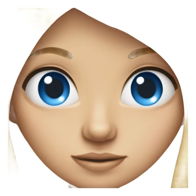 A blonde blue eyed half dutch half Brazilian girl sticker