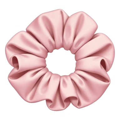 Pink Beige scrunchie  sticker