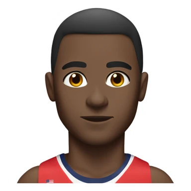 Track and field 400 meters male with darkbrown hair wearing USA track outfit sticker