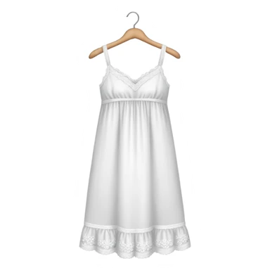 a nightgown on a hanger sticker