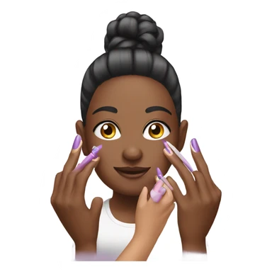 Getting nails done  sticker