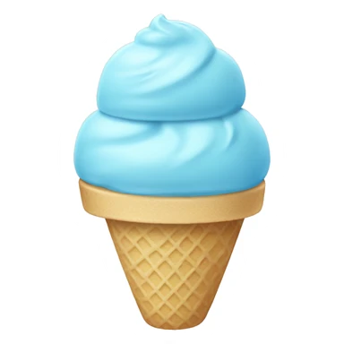 pastel blue ice cream sticker