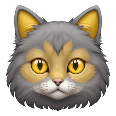 Sad cute cat sticker