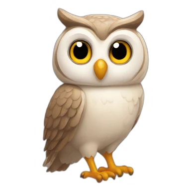 Lovely owl sticker