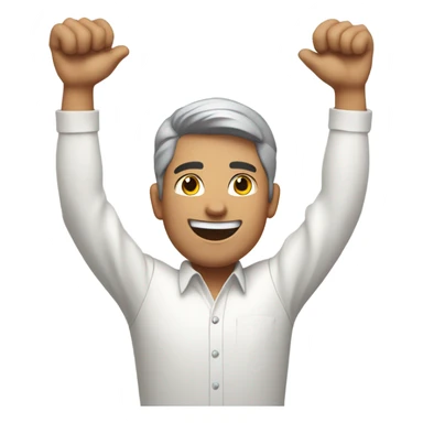 Guy in white long sleeve wins sticker