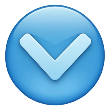 Centang biru bulat sticker