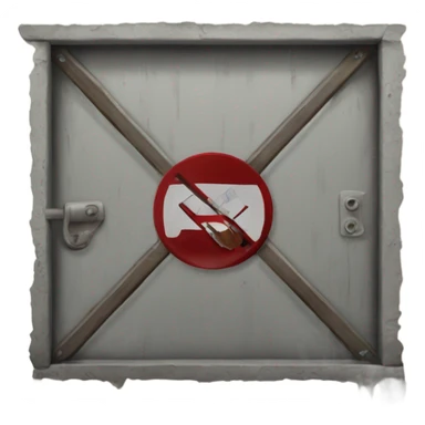 No trespassing sticker