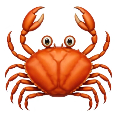 generate a emoji combine crab and human sticker