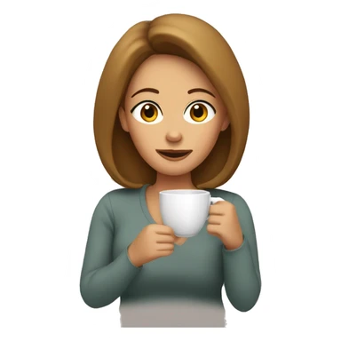 Mom drinking coffee sticker