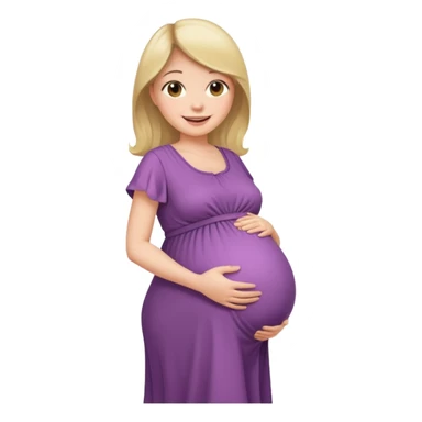 pregnant lady  sticker