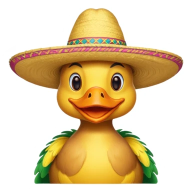 pato con sombreto sticker