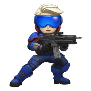soldier 76 sticker