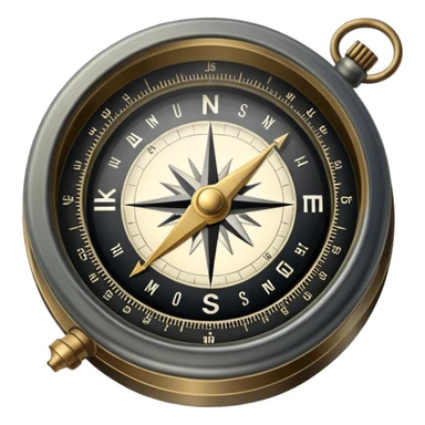 military compass navigation tool sticker