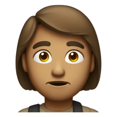 skeptical face sticker